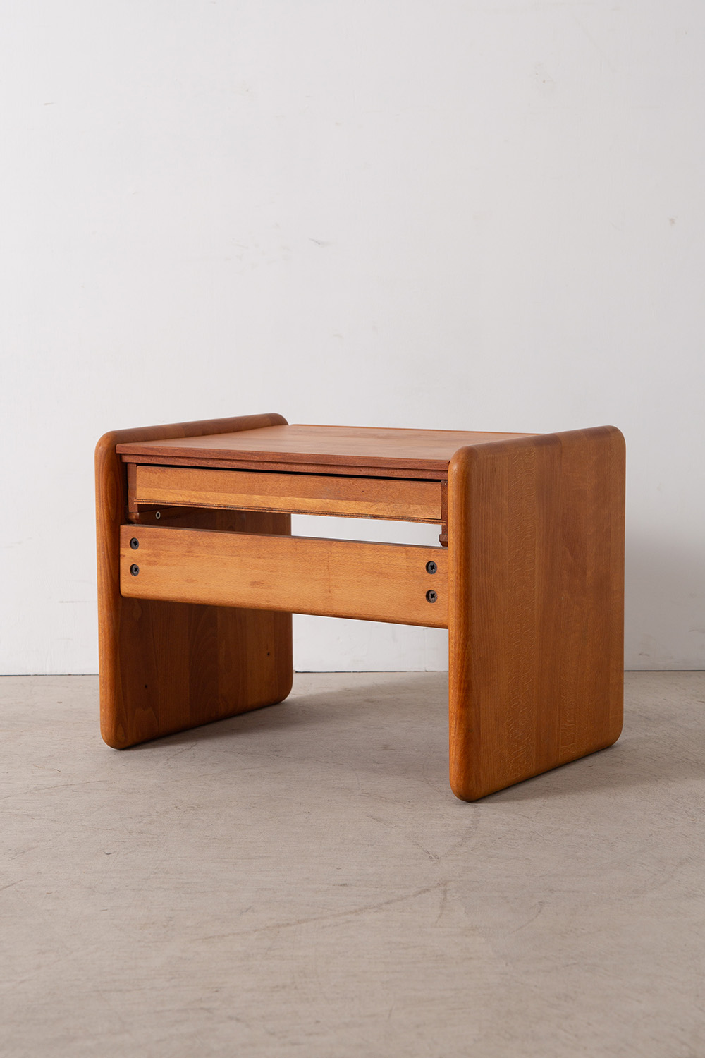 Wooden Side Table with a Drawer