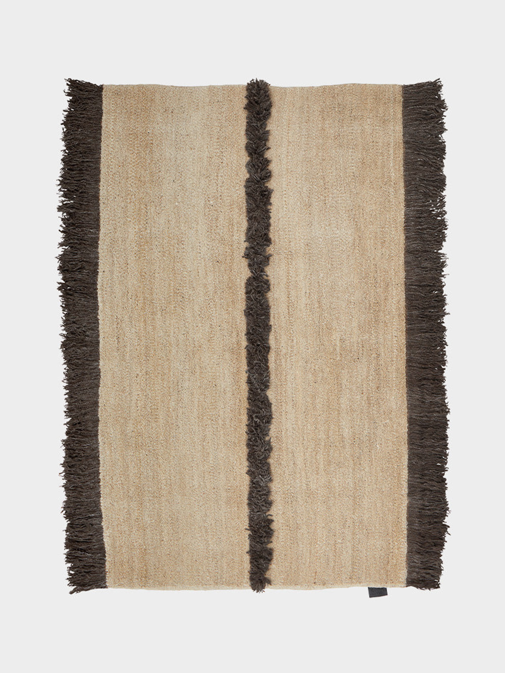 NURJA Knotted Rug by Laura Seppänen for Sera Helsinki in Ivory and Light Brown Dark Brown