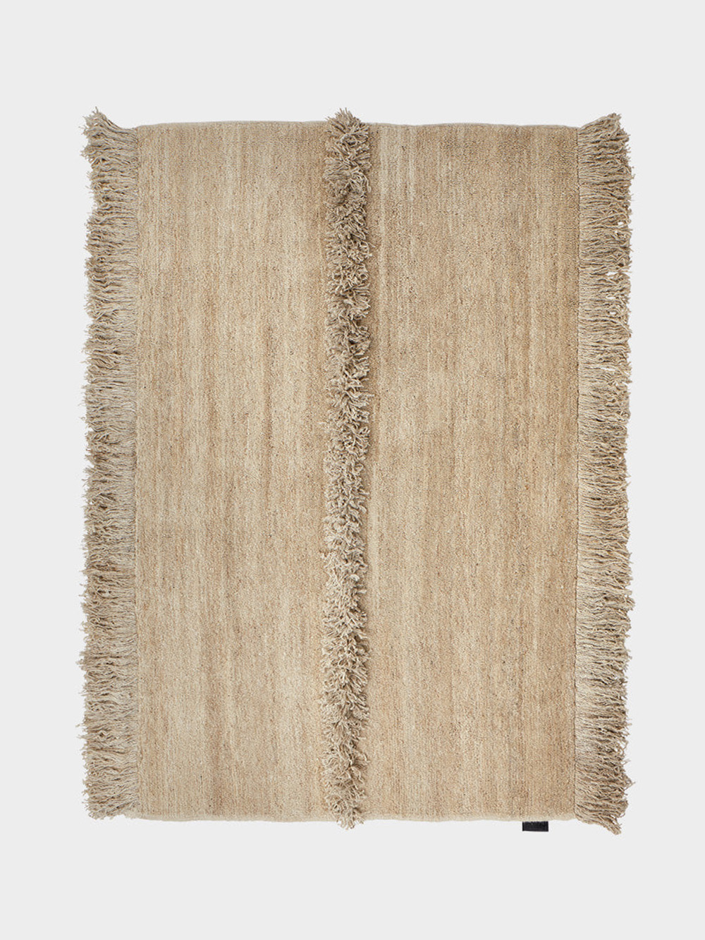 NURJA Knotted Rug by Laura Seppänen for Sera Helsinki in Ivory and Light Brown Ivory
