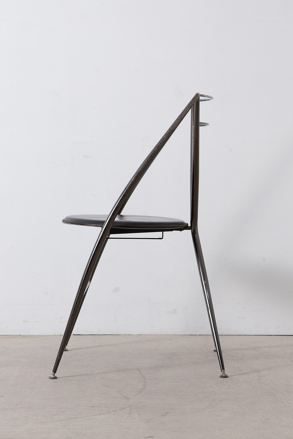 “CINDERELLA” Folding Chair by Agnès & Hiroyuki Yamakado for YAMAKADO in Black and Black