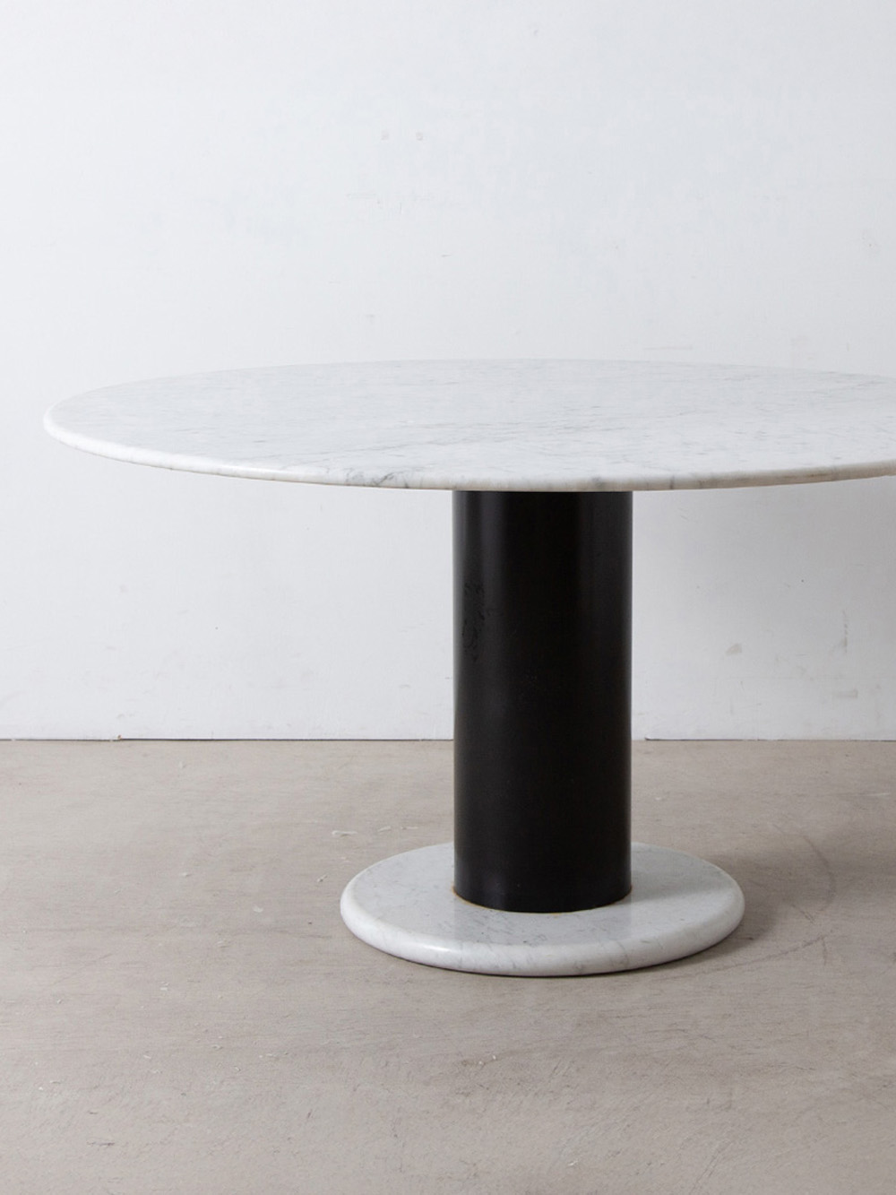 “Lotto Rosso” Dining Table by Ettore Sottsass for Poltronova in Steel and Mable