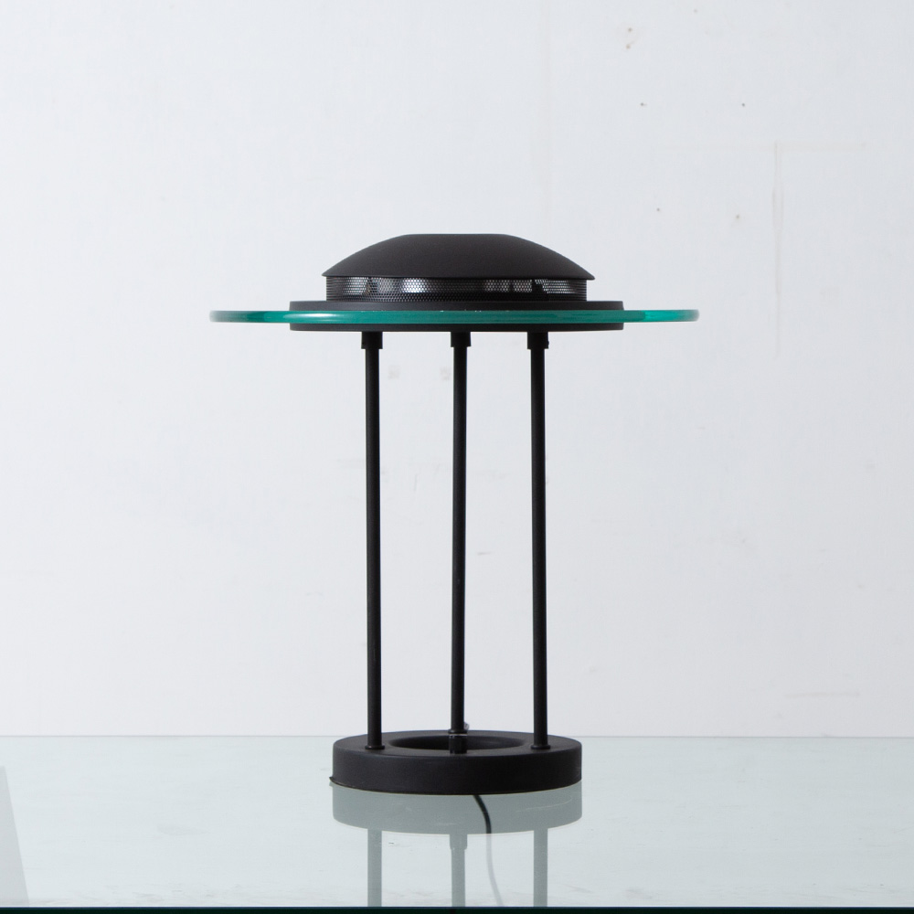 “Saturn” Desk Lamp by Robert Sonneman for George Kovacs in Black