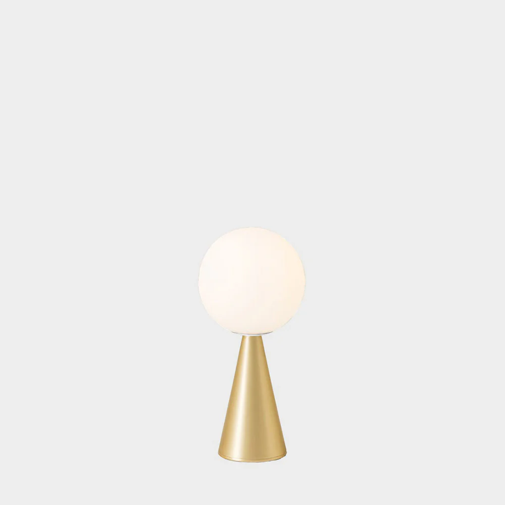 BILIA MINI Table Lamp Red by Gio Ponti for Fontana Arte Gold