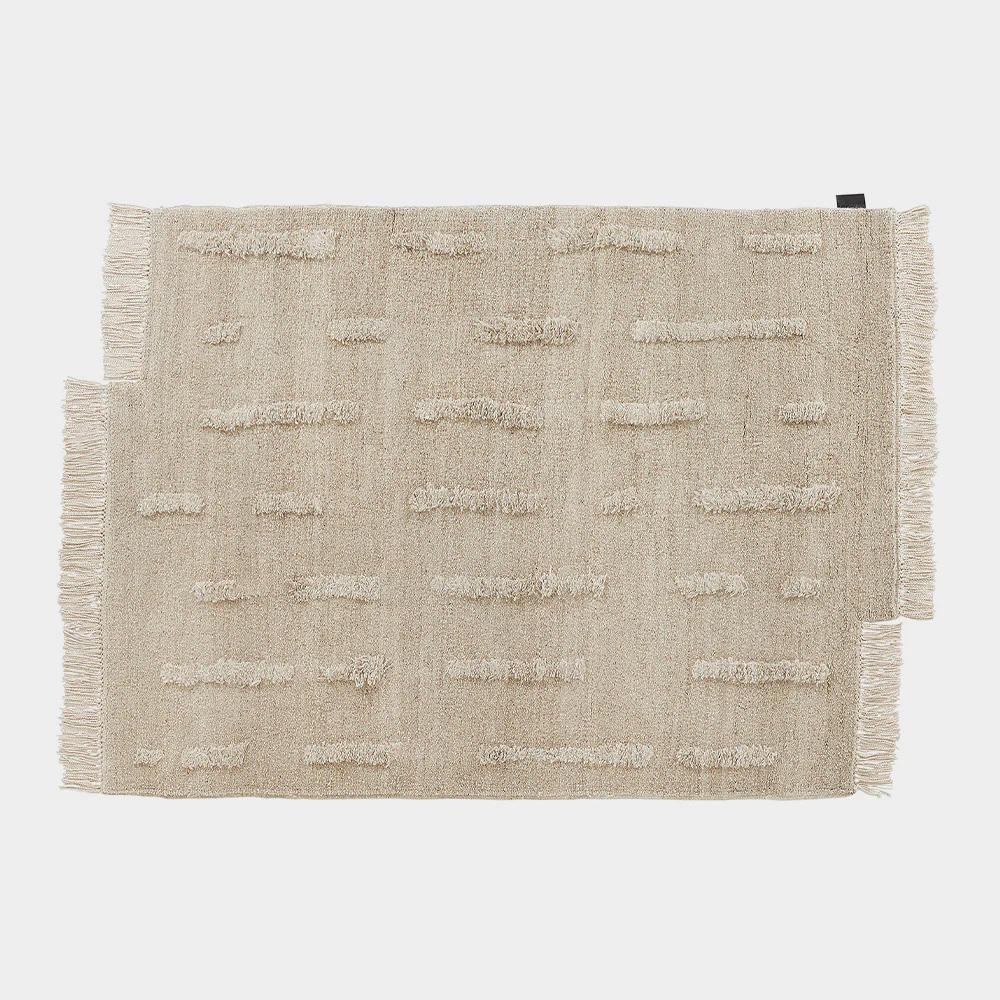 SAARISTO | LAINE Knotted Rug by Anna Pirkola for Sera Helsinki in Ivory Ivory