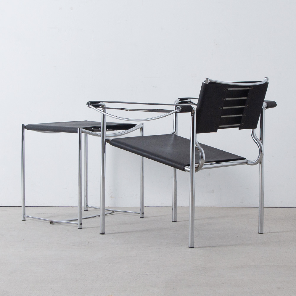 Model 109 Arm Chair and Ottoman Set by Giandomenico Belotti for Alias