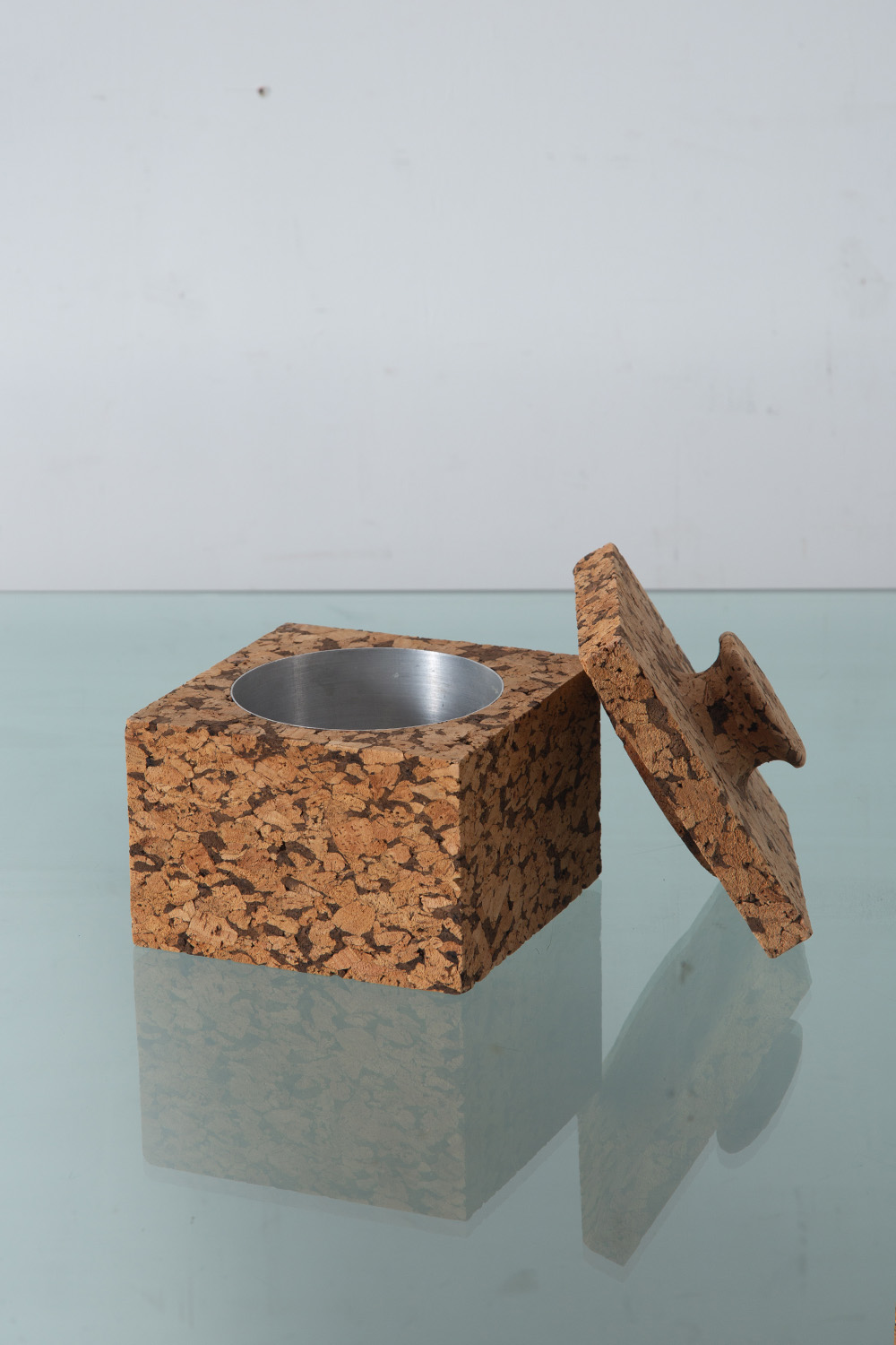 Tabletop Box in Cork and Stainless