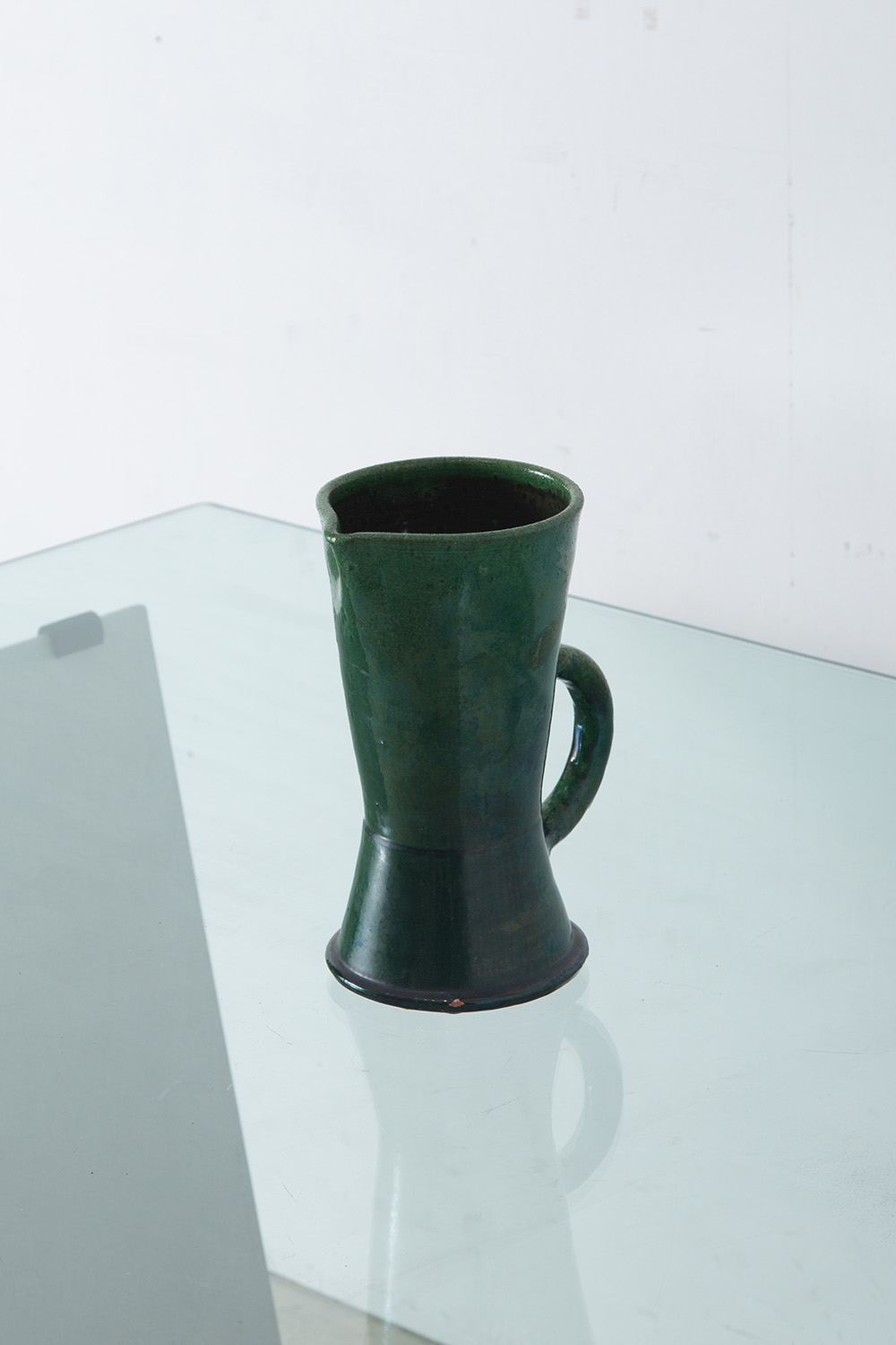 Vintage Pitcher in Ceramic and Green