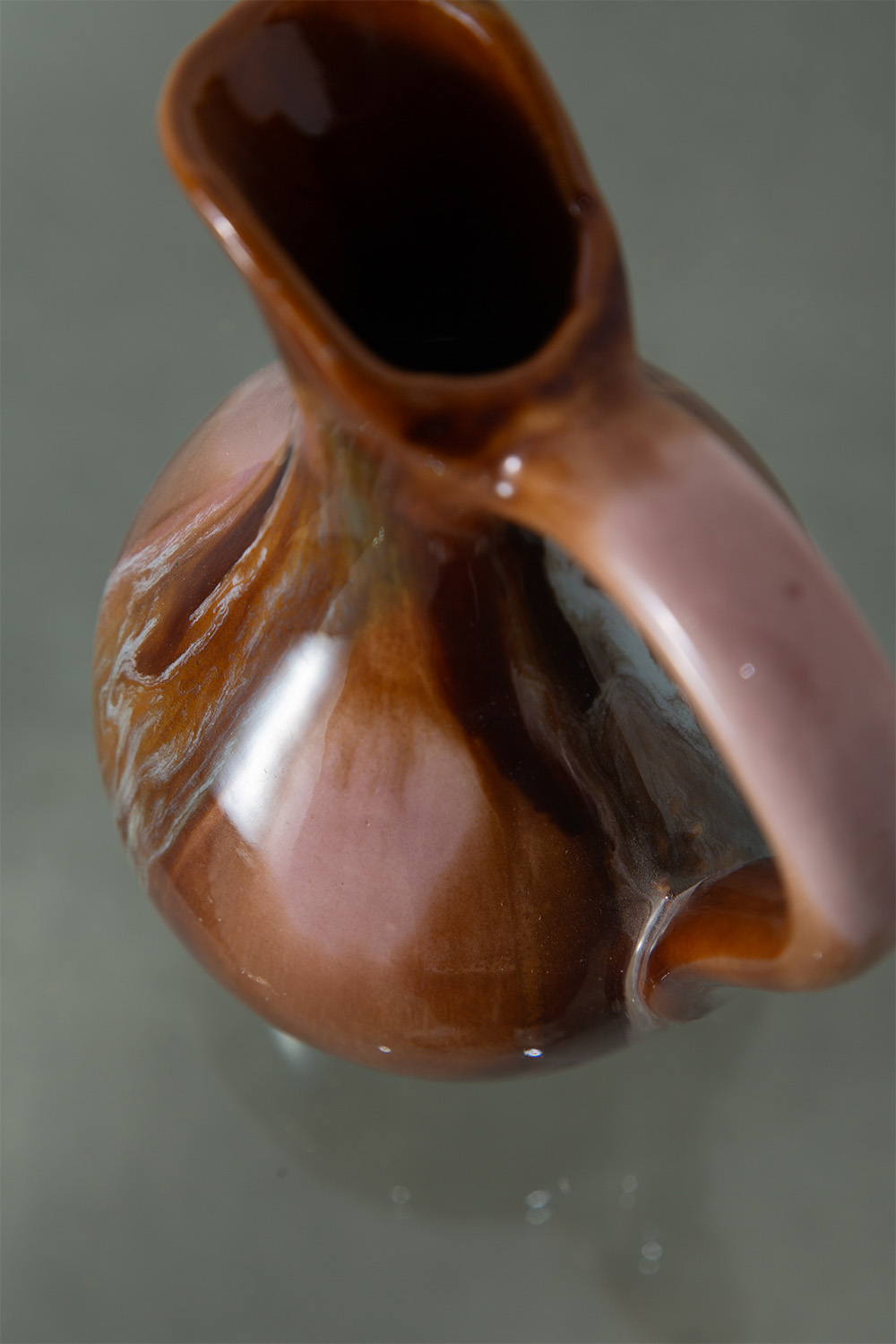 Flower Vase for VALLAURIS in Brown