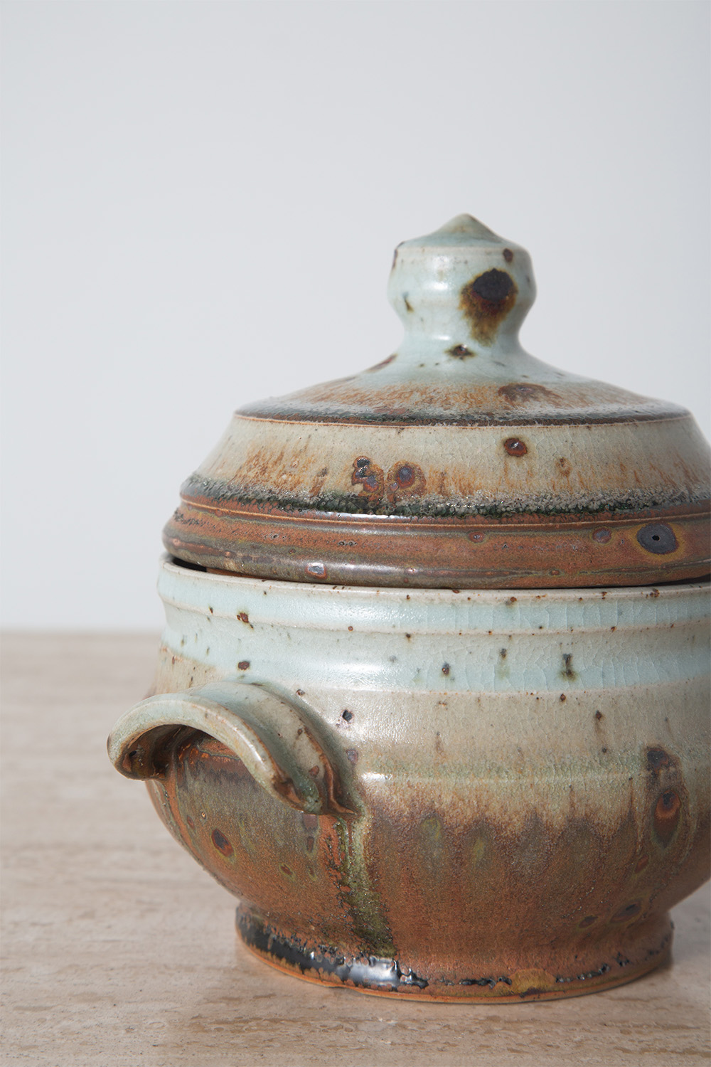 Vintage Pot in Ceramic and Green