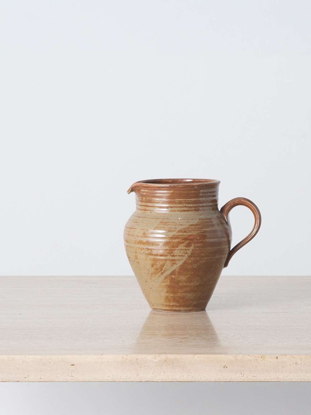 Vintage Pitcher in Ceramic and Light Brown