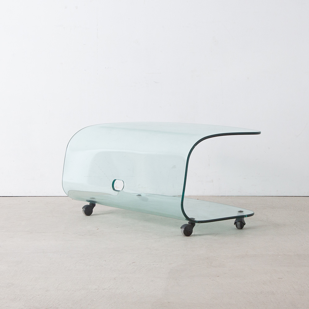 Glass Cart Coffee Table for FIAM
Italy , 1980s
