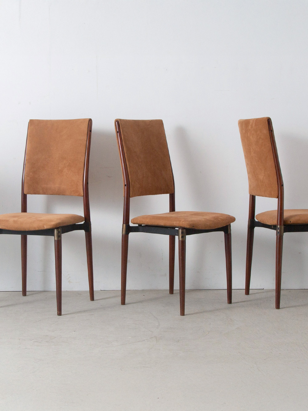 S81 Chair by Eugenio Gerli for TECNO in Wood and Fabric