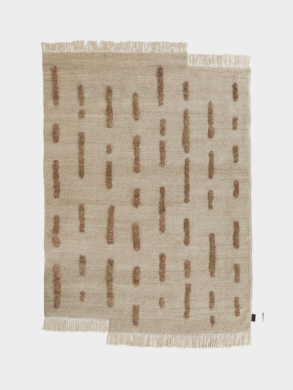 SAARISTO | LAINE Knotted Rug by Anna Pirkola for Sera Helsinki in Ivory Ivory & Brown
