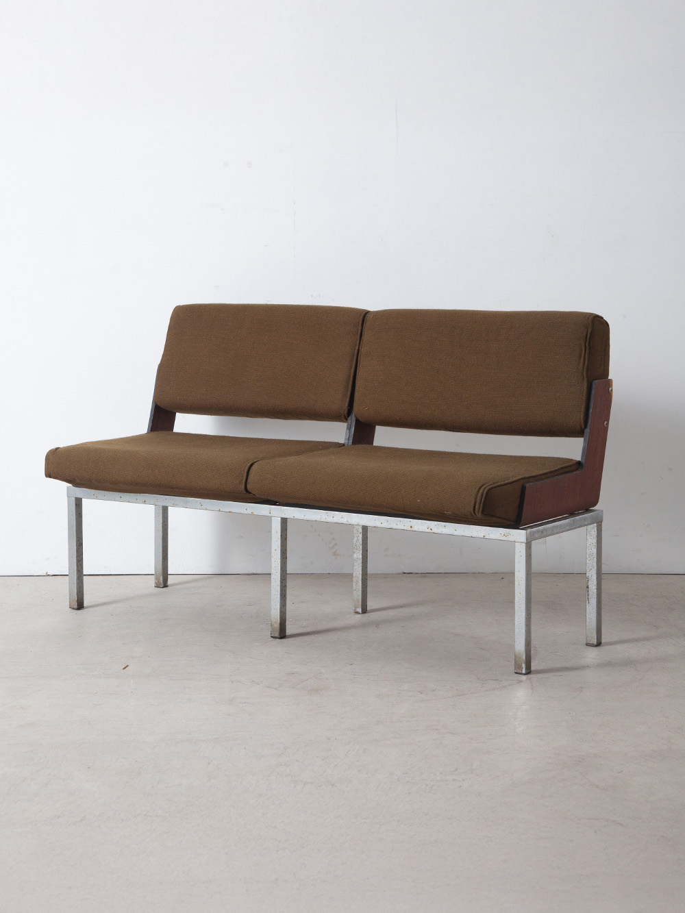 Bench by Roger Tallon for FLAMBO in Fabric , Wood and Steel