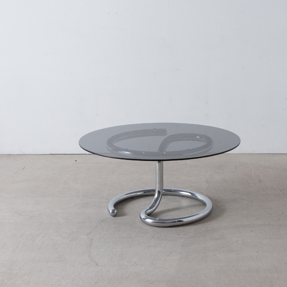 ‘Anaconda’ Coffee Table by Paul Tuttle for STRÄSSLE in Glass and Chrome