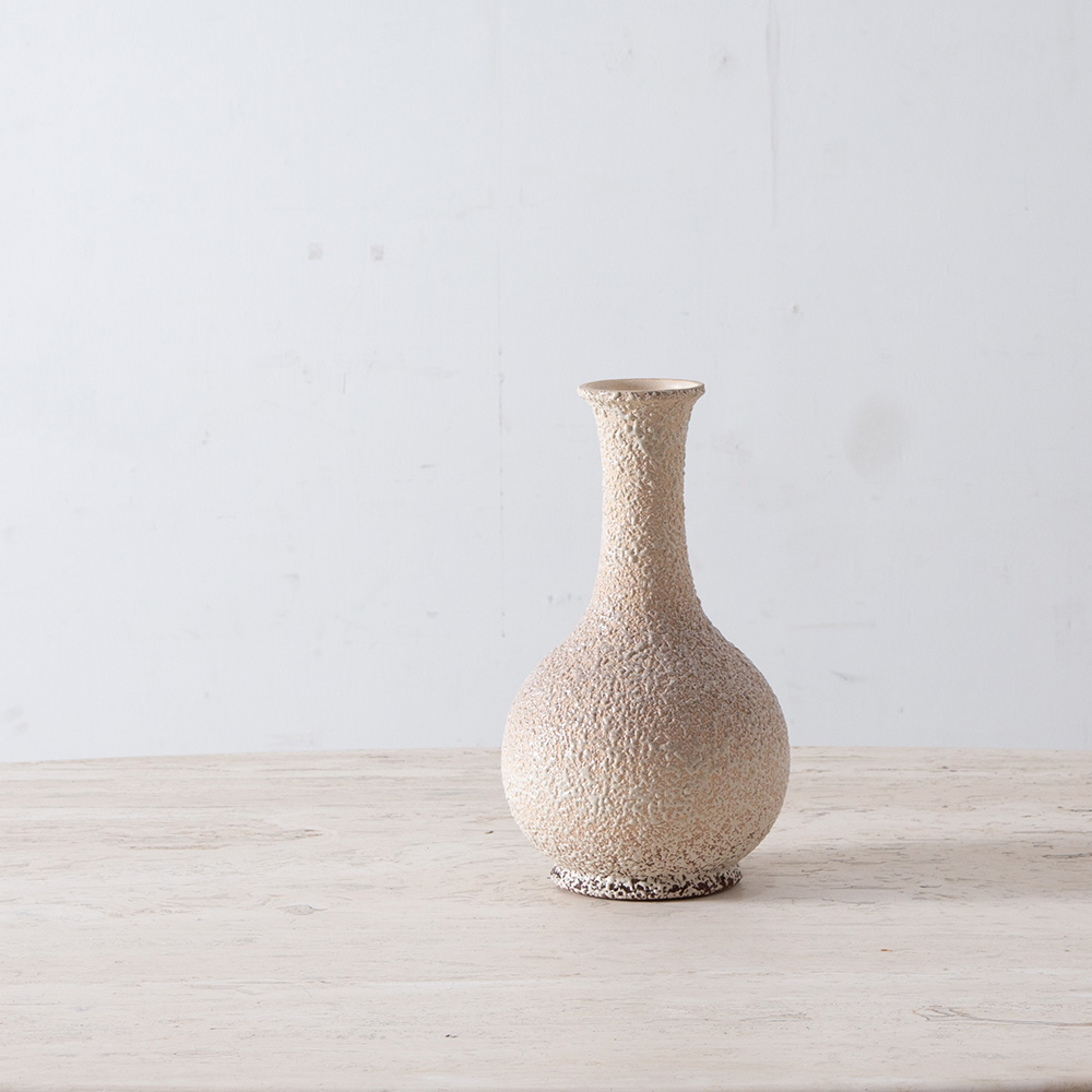 Vintage Flower Vase in Ceramic and White
