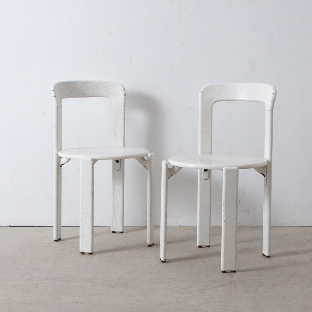 MODEL 33 Dining Chair by Bruno Rey for Kusch & Co in White