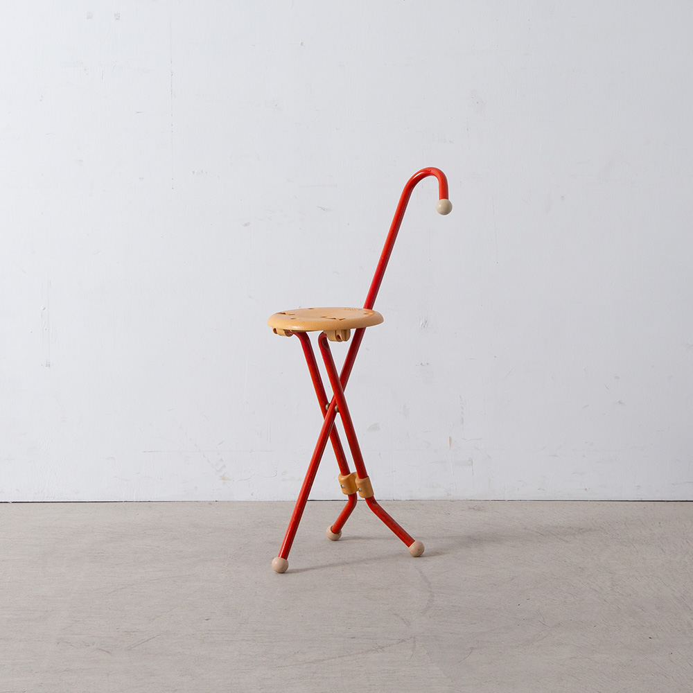 ‘Ulisse’ Folding Chair by Ivan Loss for Sandrigarden in Red