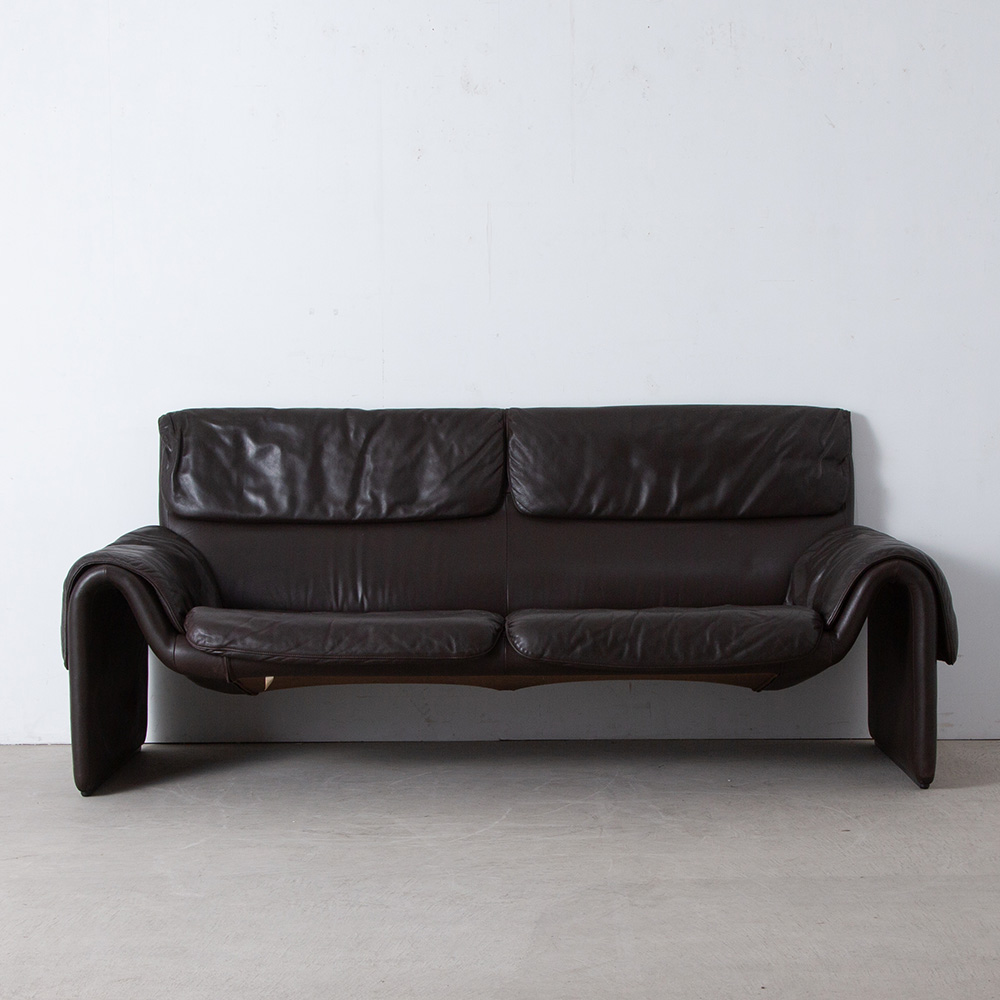 ‘DS-2011’ 2P Sofa for DE SEDE in Leather and Dark Brown