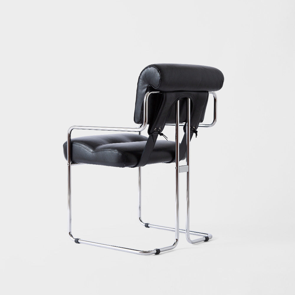 TUCROMA Chair by Guido Faleschini for 4 MARIANI in Black Black