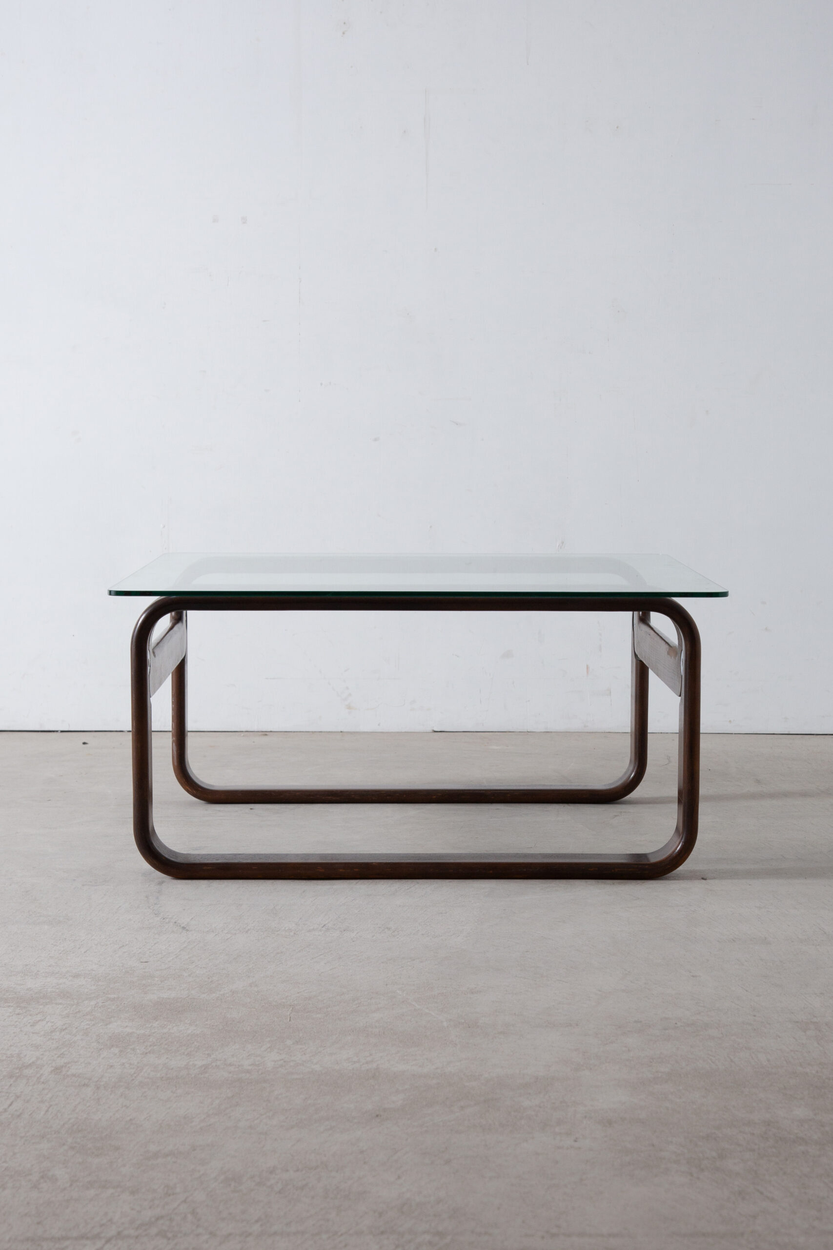 Coffee Table by Albert Stolle for Stoll Giroflex in Glass and Wood