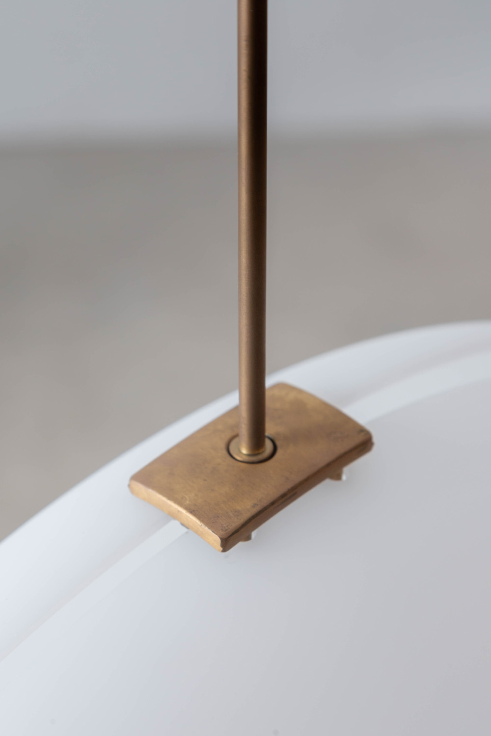 Luna Verticale Floor Lamp by Gio Ponti for TATO in  Aging Natural Brass