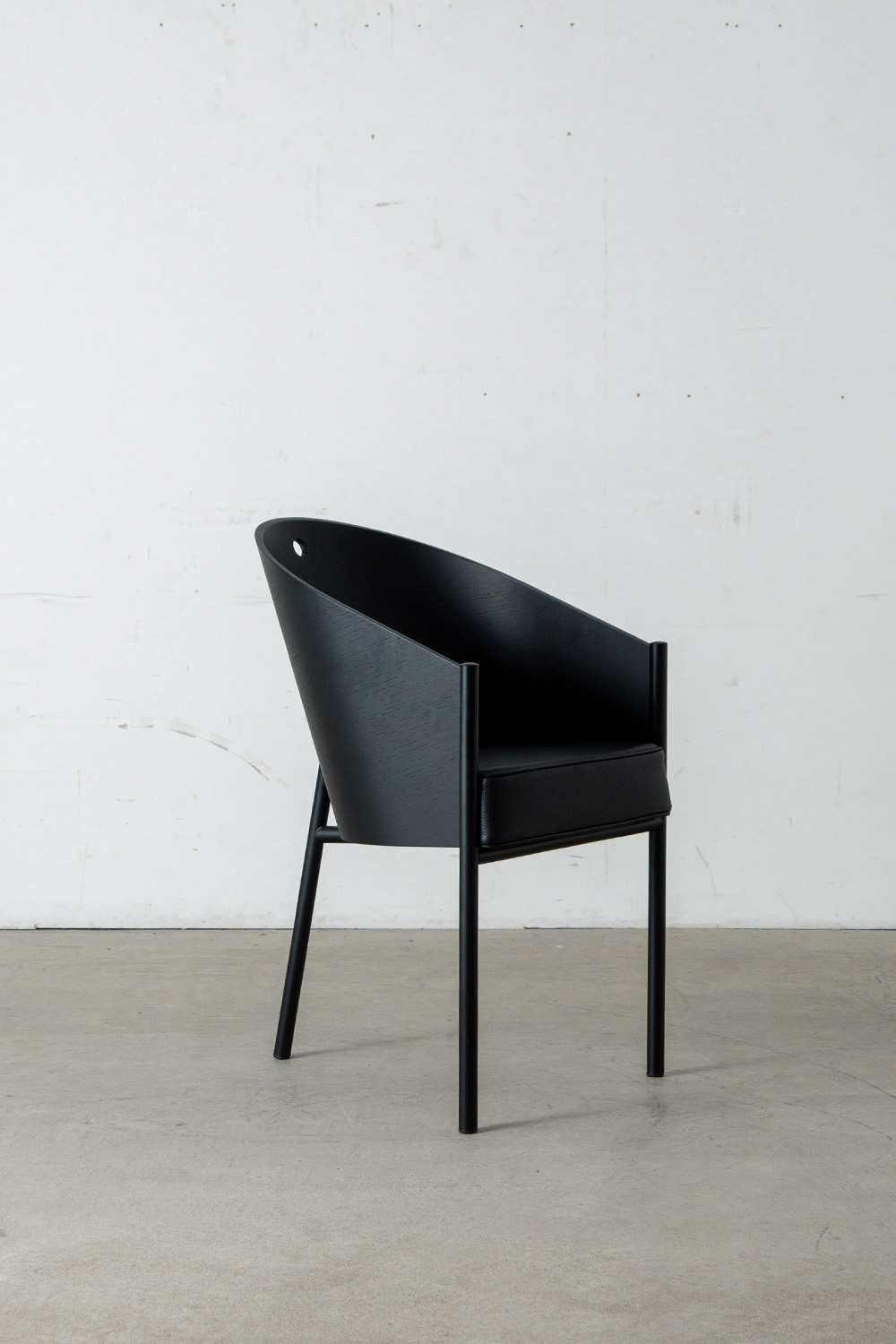 COSTES Chair by Philippe Starck for Driede in Mahogany , Veneer , Leather and Steel