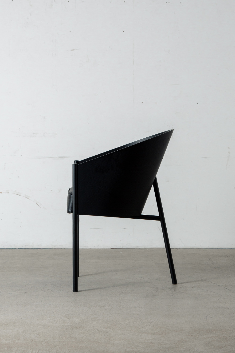 COSTES Chair by Philippe Starck for Driede in Mahogany , Veneer , Leather and Steel