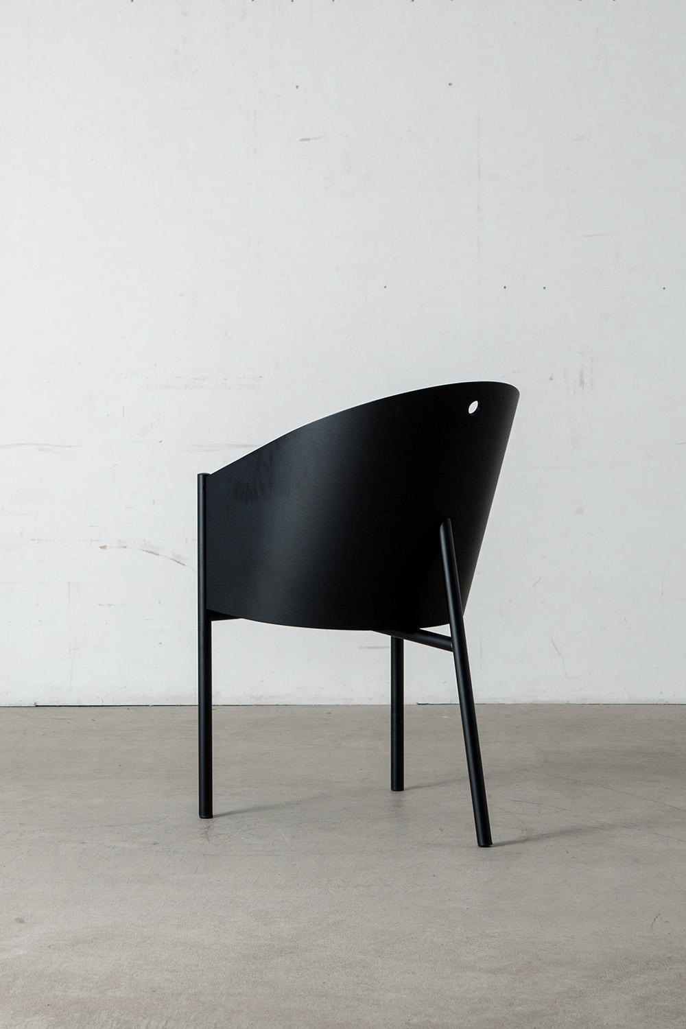 COSTES Chair by Philippe Starck for Driede in Mahogany , Veneer , Leather and Steel