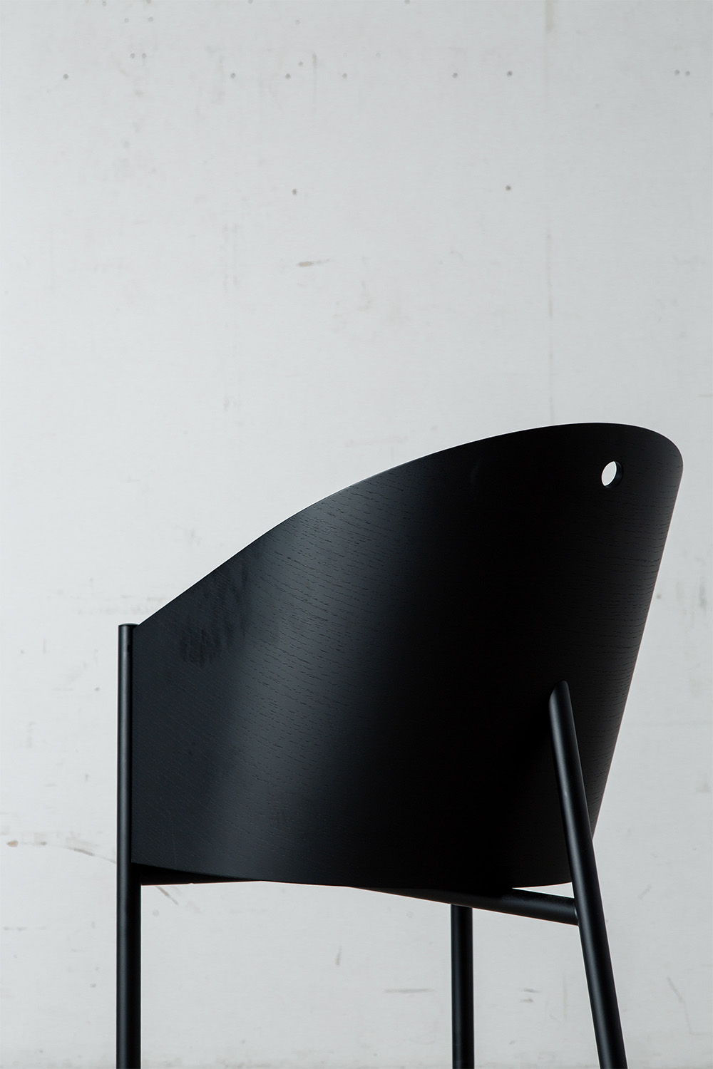 COSTES Chair by Philippe Starck for Driede in Mahogany , Veneer , Leather and Steel