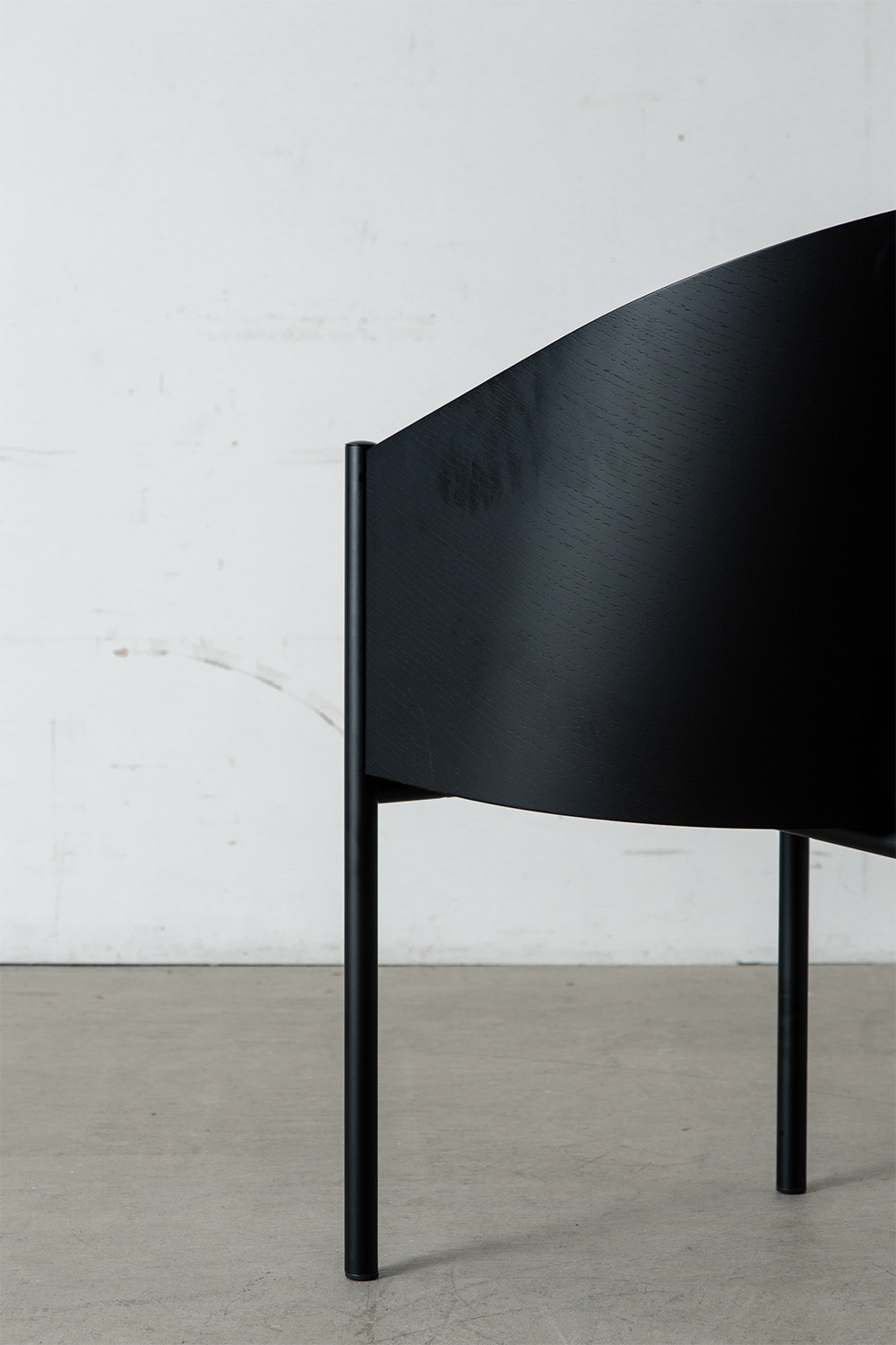 COSTES Chair by Philippe Starck for Driede in Mahogany , Veneer , Leather and Steel