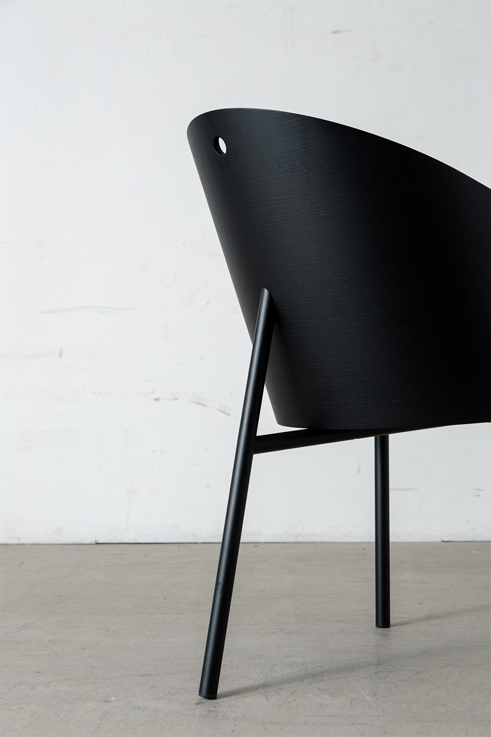 COSTES Chair by Philippe Starck for Driede in Mahogany , Veneer , Leather and Steel
