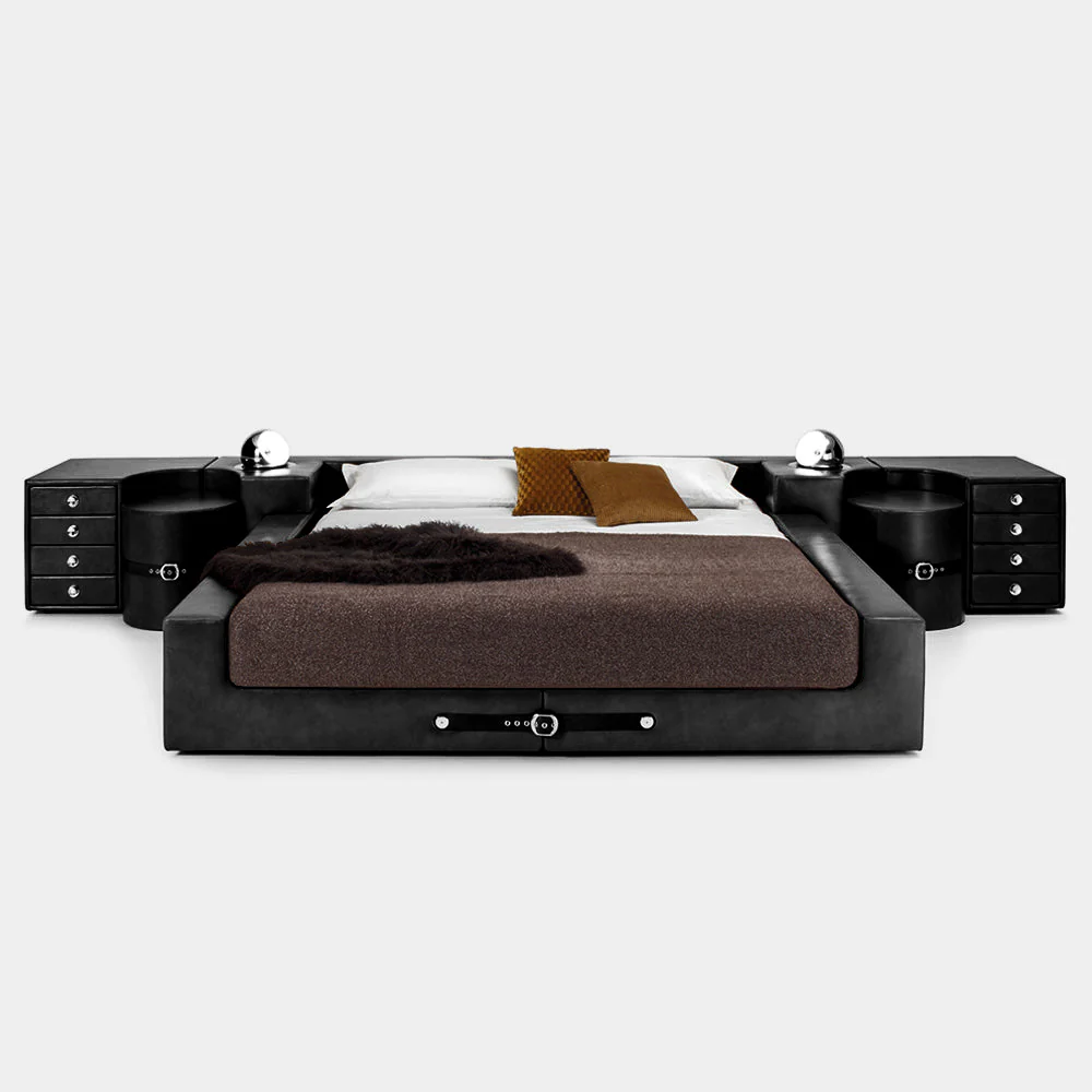 TUCROMA Bed by Guido Faleschini for 4 MARIANI in Black