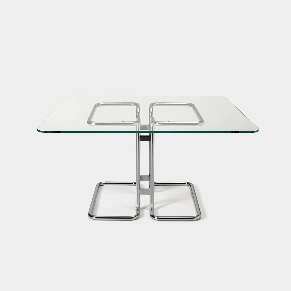 TUCROMA Glass Top Table by Guido Faleschini for 4 MARIANI