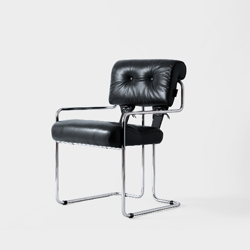 TUCROMA Chair by Guido Faleschini for 4 MARIANI in Black Black