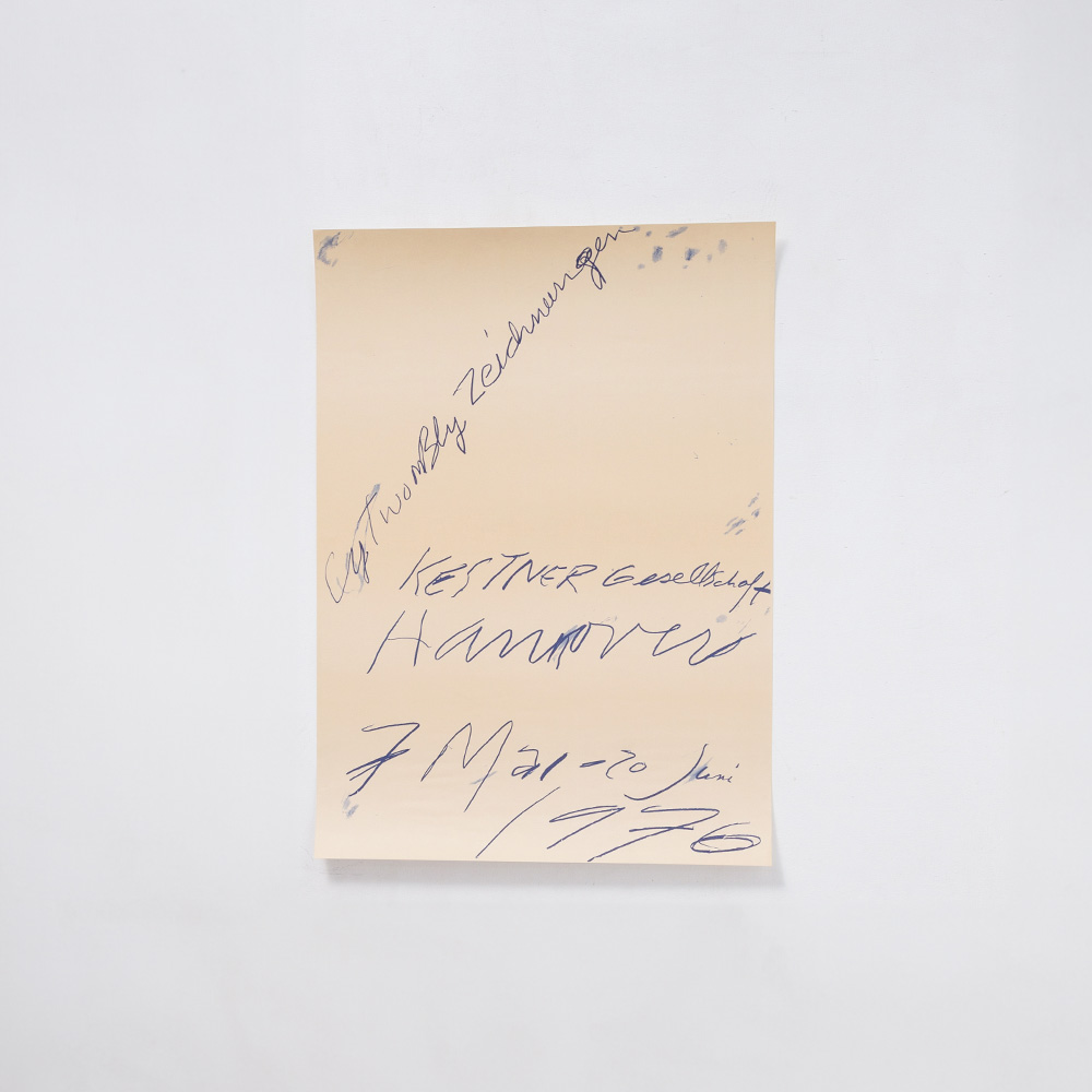 ‘Untitled’ by Cy Twombly for Kestner-Gesellschaft  in Blue , 1976