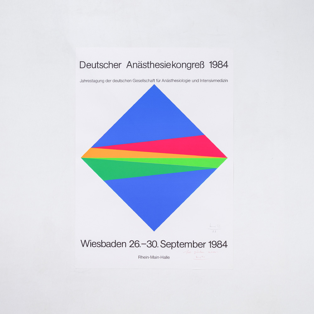 ‘Untitled’ by Max Bill for ‘Deutscher Anästhesiekongress’ Exhibition , 1984