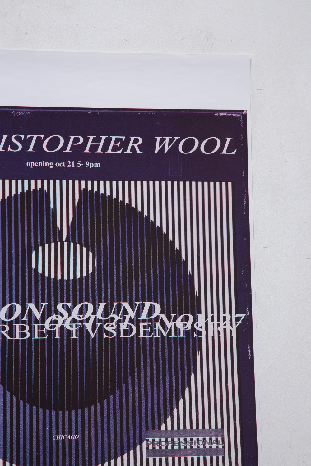 ‘SOUND ON SOUND’ by Cristopher Wool forCorbett vs. Dempsey Chicago , 2010