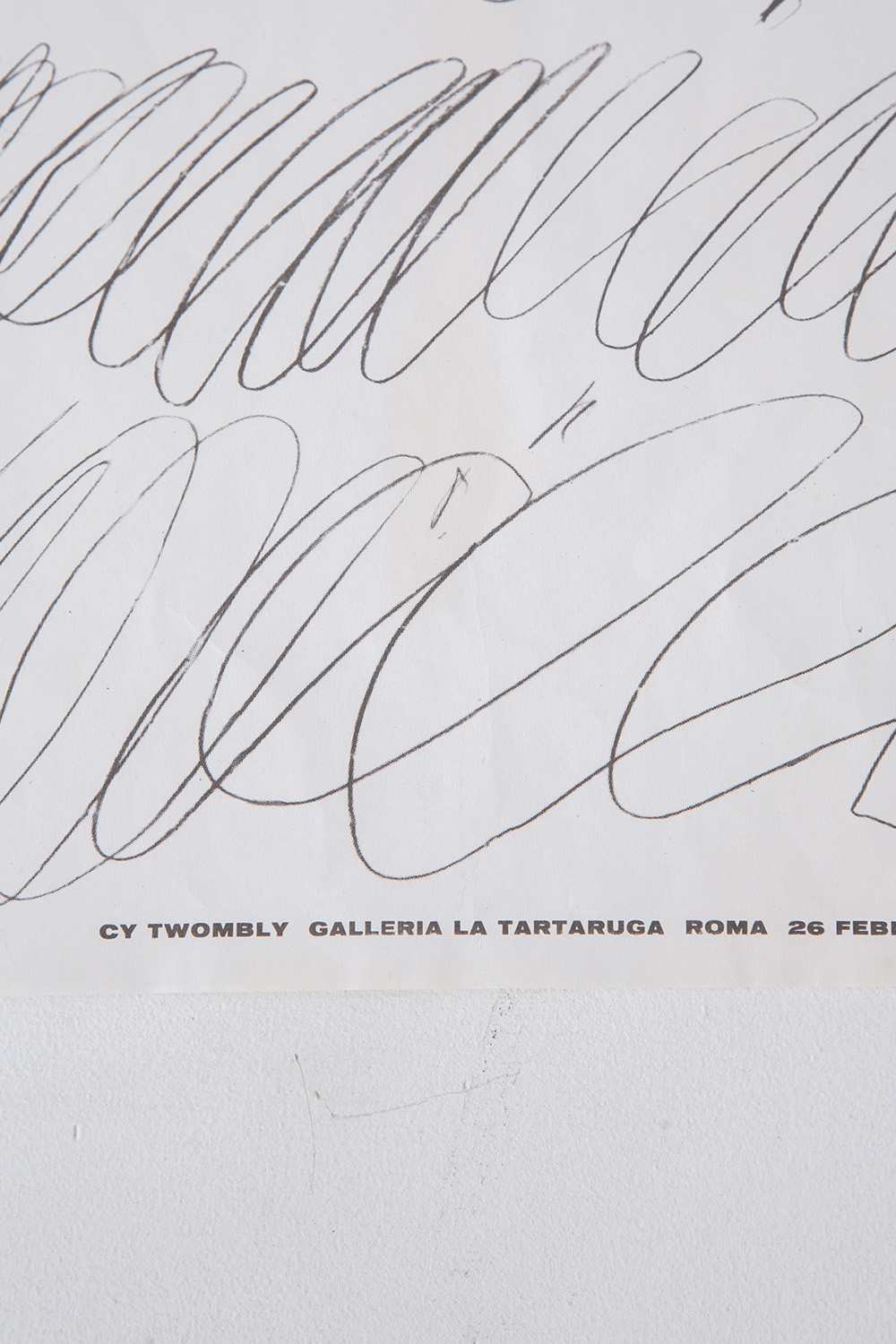 ‘Untitled（Rome）’ by Cy Twombly for Galleria La Tartaruga , 1968