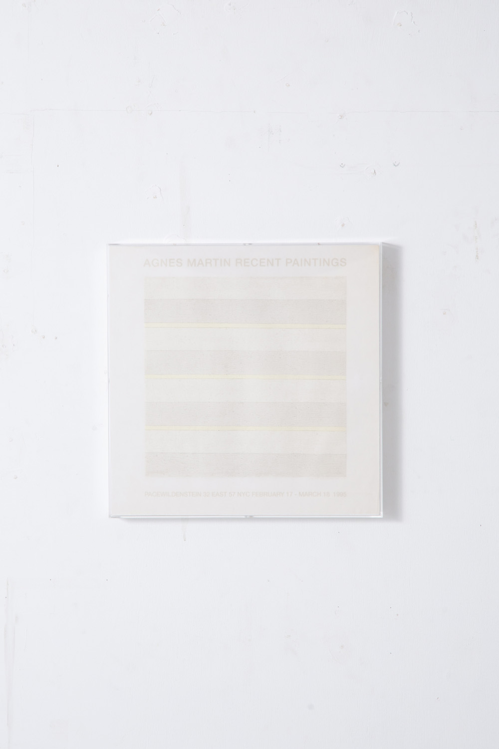‘Untitled’ by Agnes Martin for The Pace Gallery , 1995