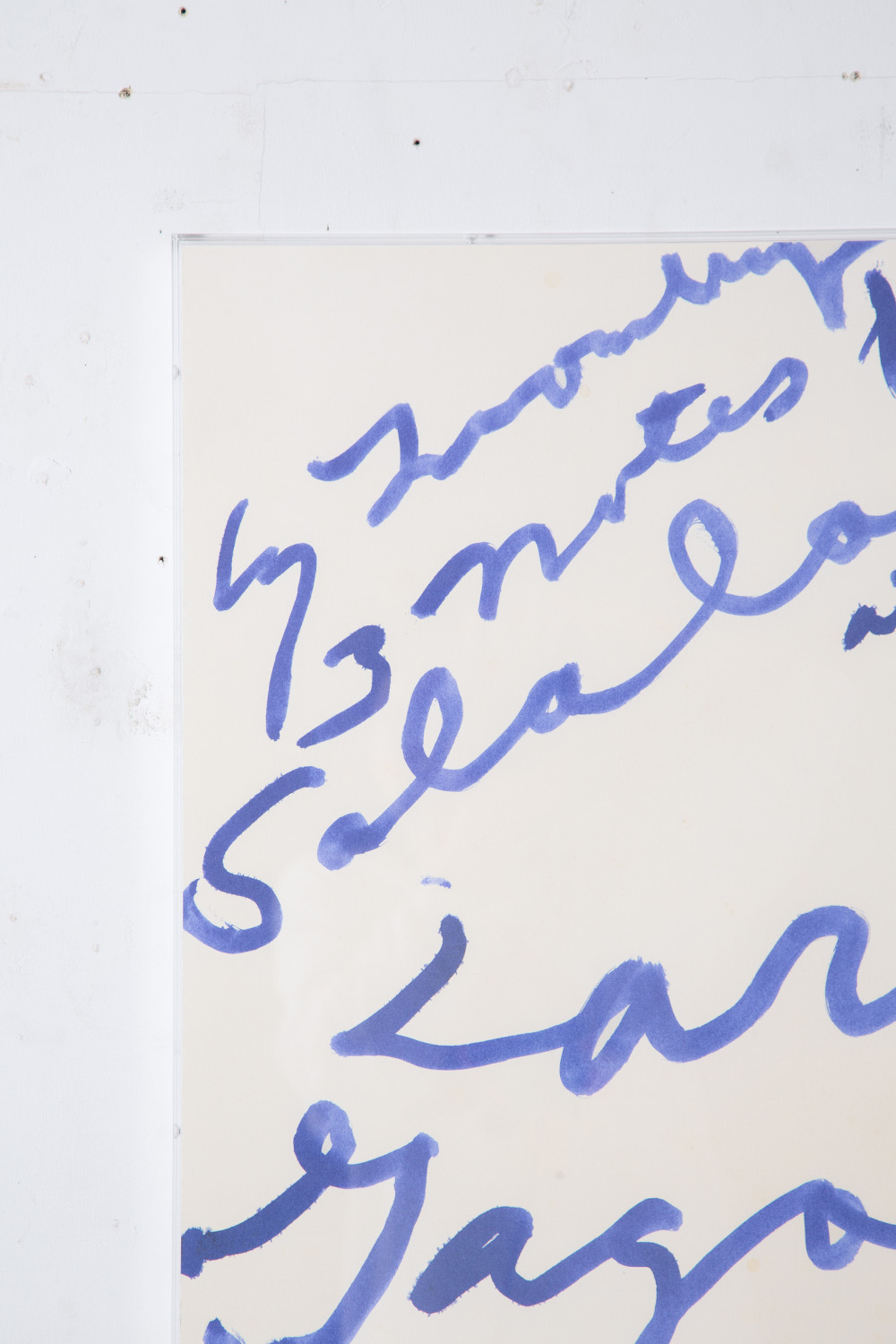 ‘Three Notes from Salalah’ by Cy Twombly for Gagosian Gallery , 2008
