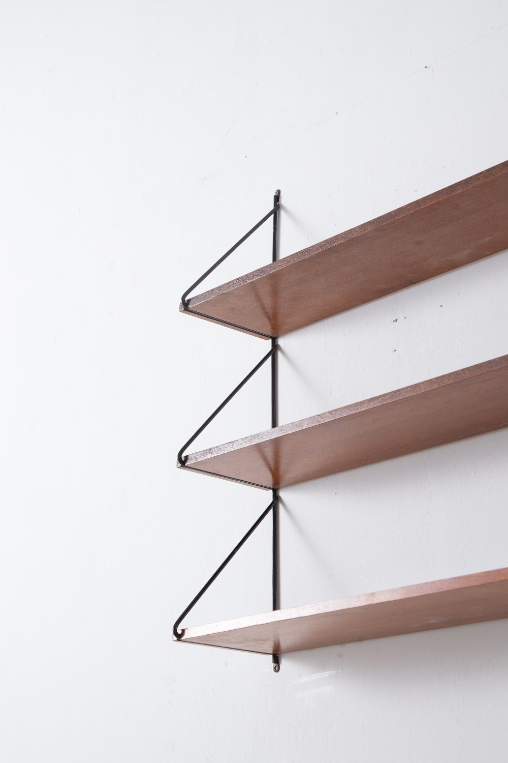 Vintage Wall Shelf in Wood and Steel