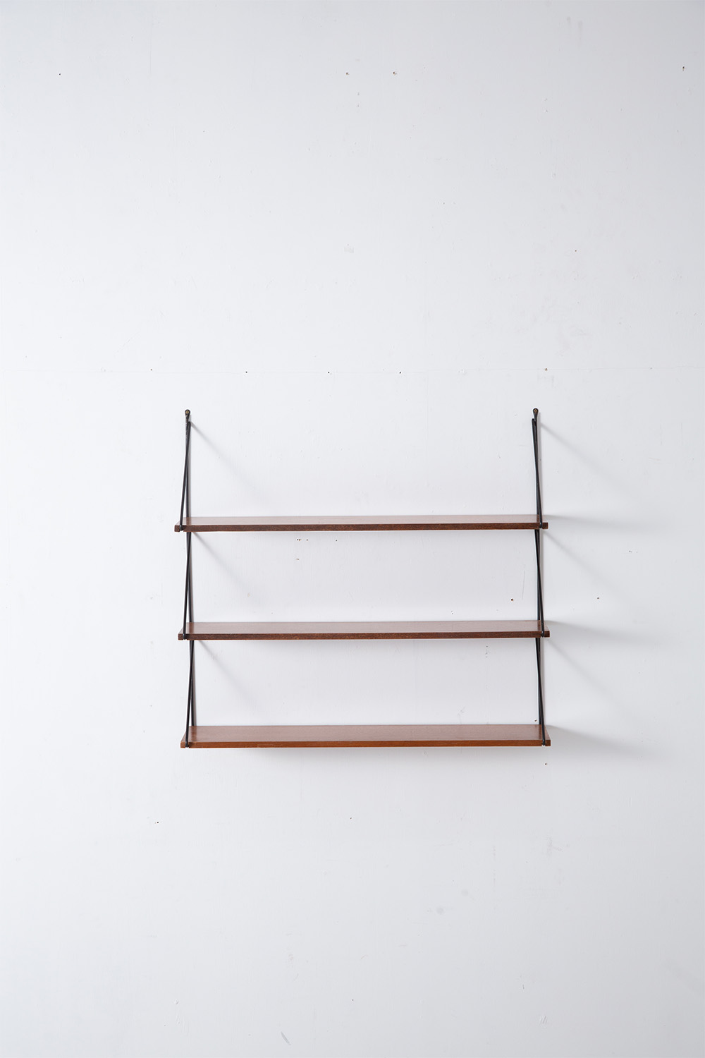 Vintage Wall Shelf in Wood and Steel