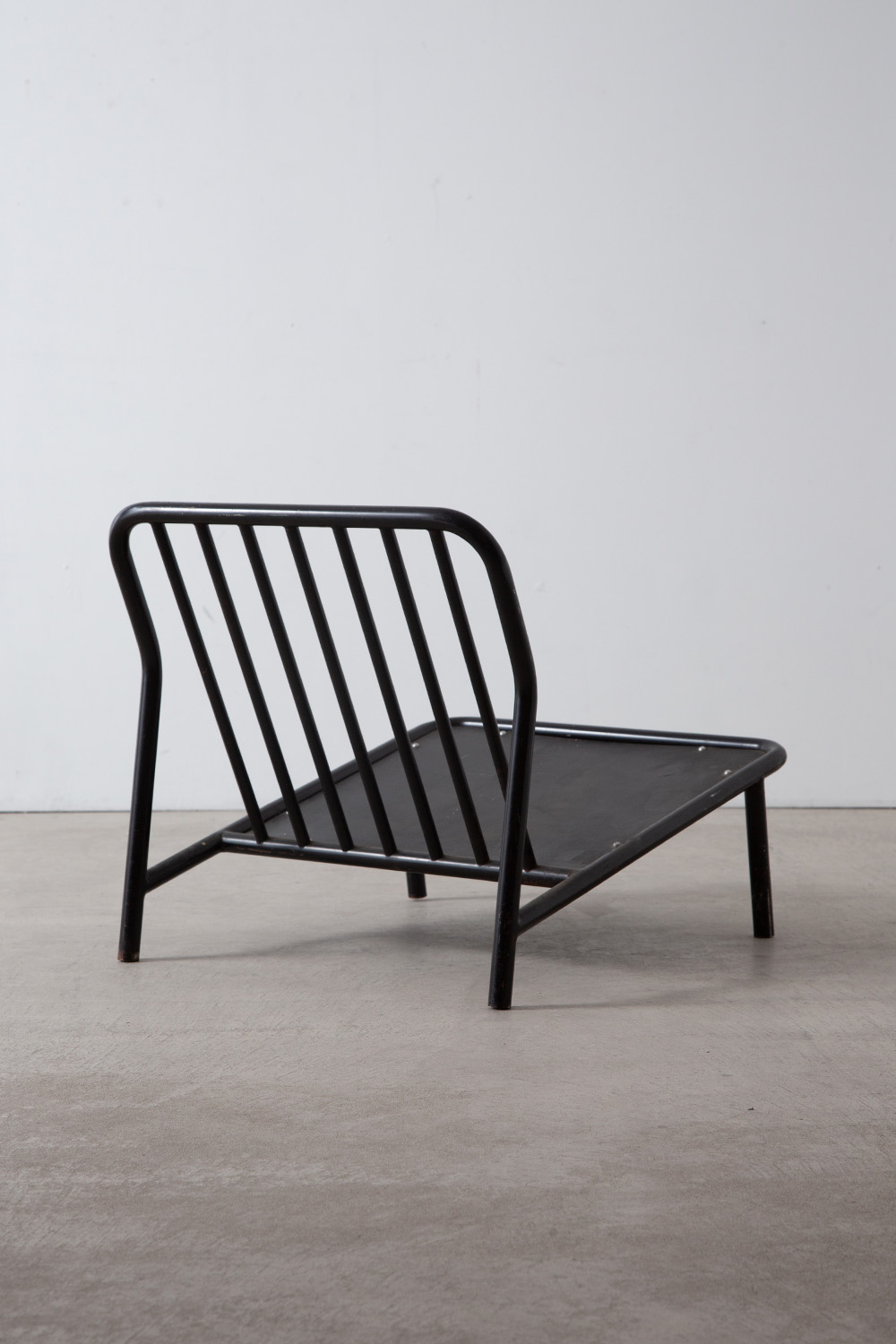 Lounge Chair in Steel and Fabric