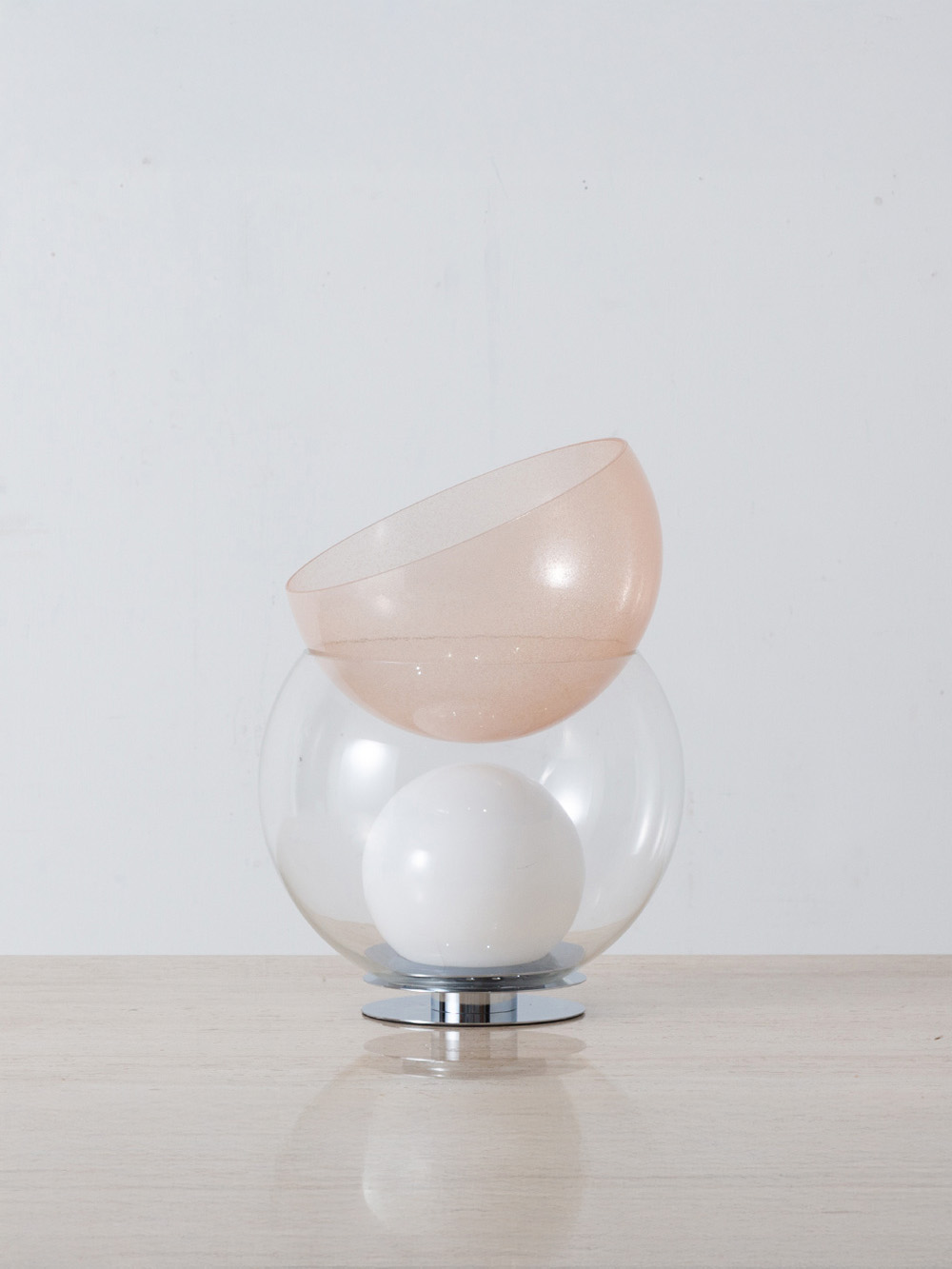 GIOVA Desk Lamp and Flower Vase by Gae Aulenti for FontanaArte