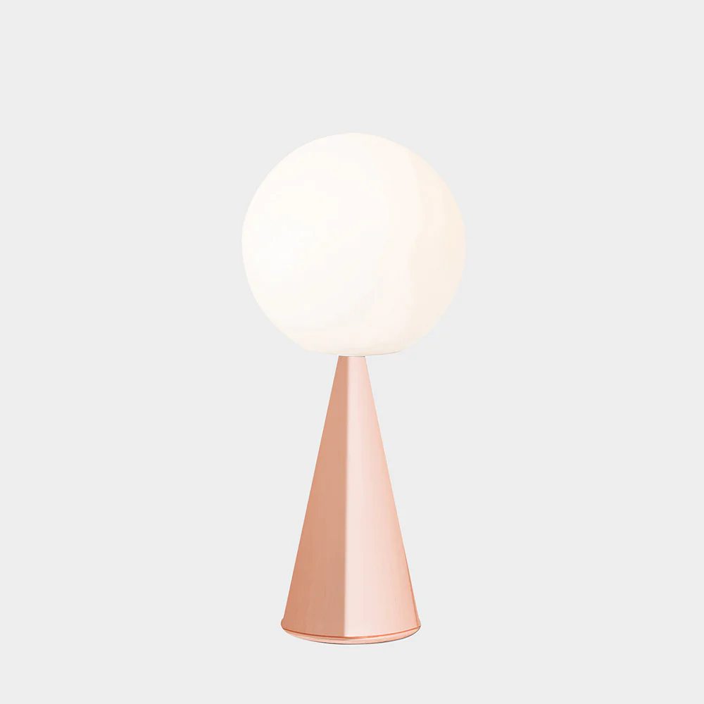 BILIA Table Lamp Gold by Gio Ponti for Fontana Arte Pink Gold