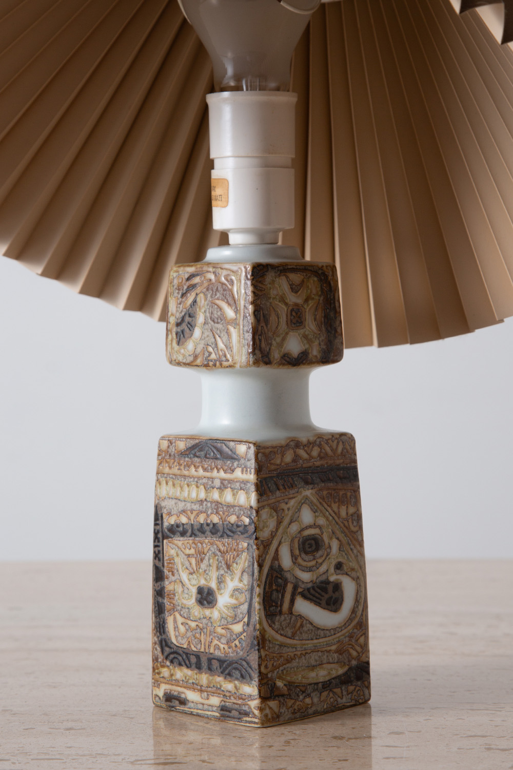 Vintage Table Lamp by Nils Thorsson for FOG & MORUP in Ceramic