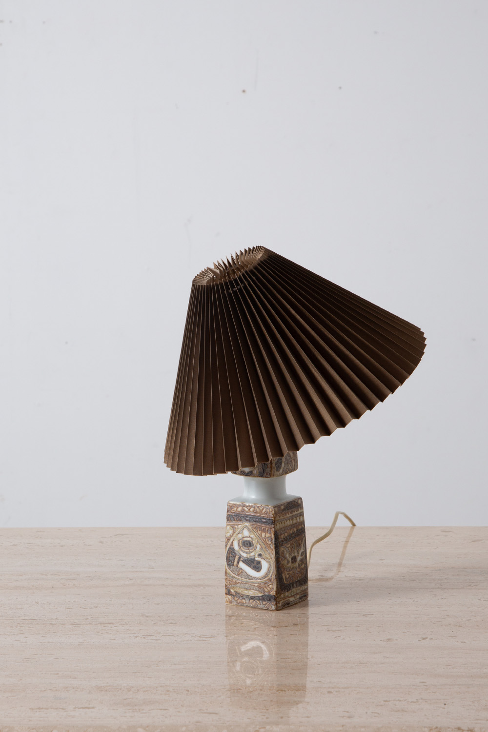 Vintage Table Lamp by Nils Thorsson for FOG & MORUP in Ceramic