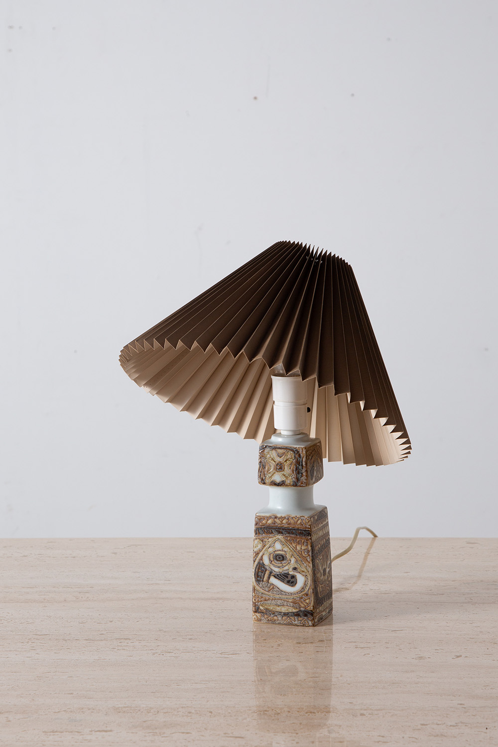 Vintage Table Lamp by Nils Thorsson for FOG & MORUP in Ceramic