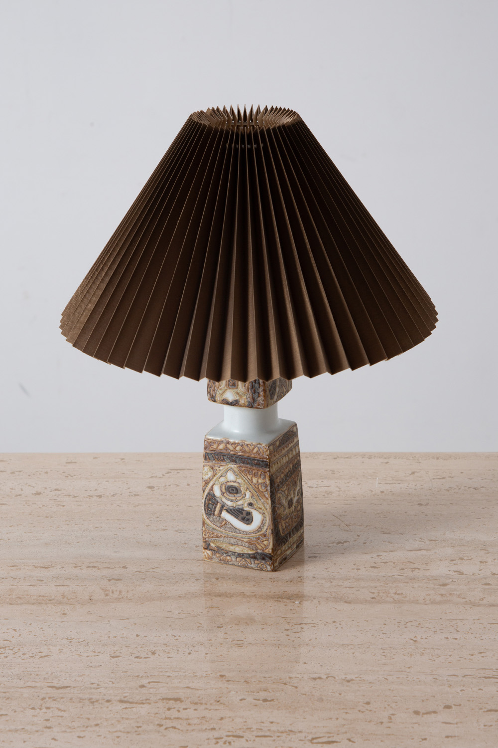 Vintage Table Lamp by Nils Thorsson for FOG & MORUP in Ceramic